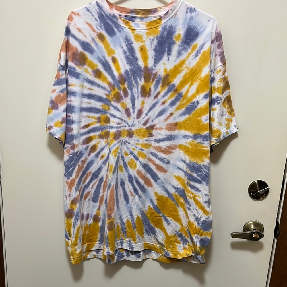 PINK Multicolor Tie-Dye Shirt